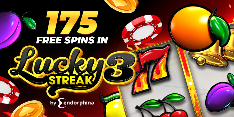 175 Free Spins in Lucky Streak 3 by Endorphina